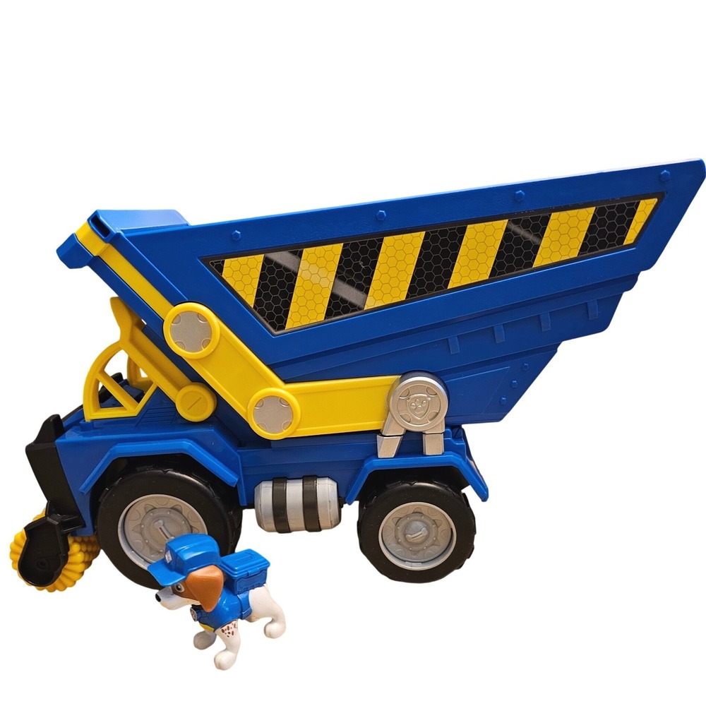 Paw Patrol Rubble & Crew Wheeler Bark‎ Dump Truck Vehicle w/Figure Lights Sounds